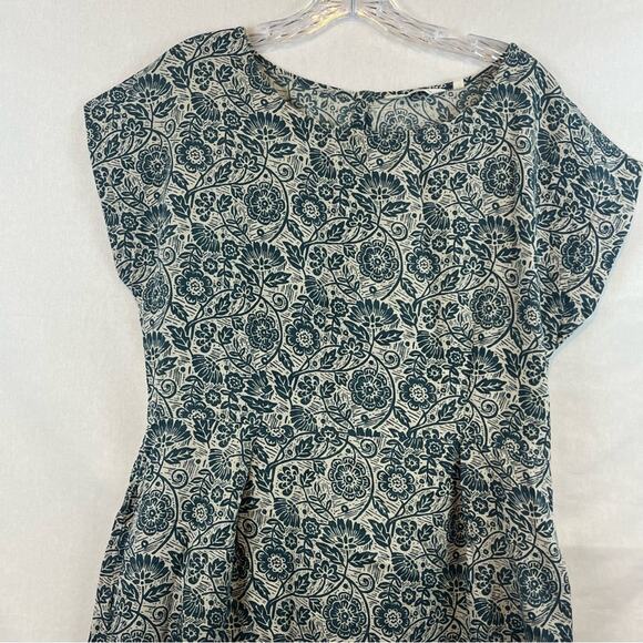 Seasalt Quay Cellars Dress, Blue/Cream Pattern, Pockets, Worn Little,size 14 VGC - Picture 2 of 10